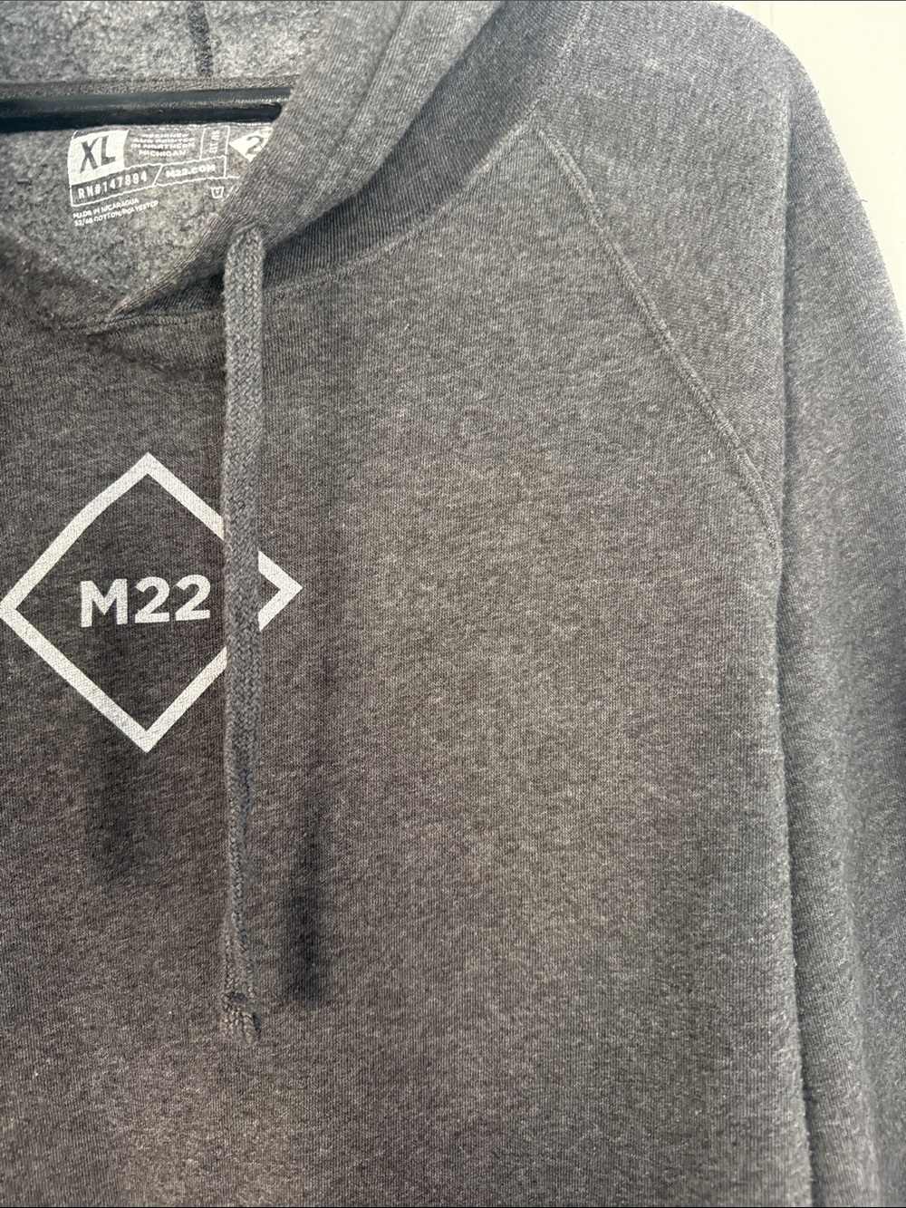 M22 Hoodie Sweatshirt - Charcoal Gray XL - Picture 5 of 11